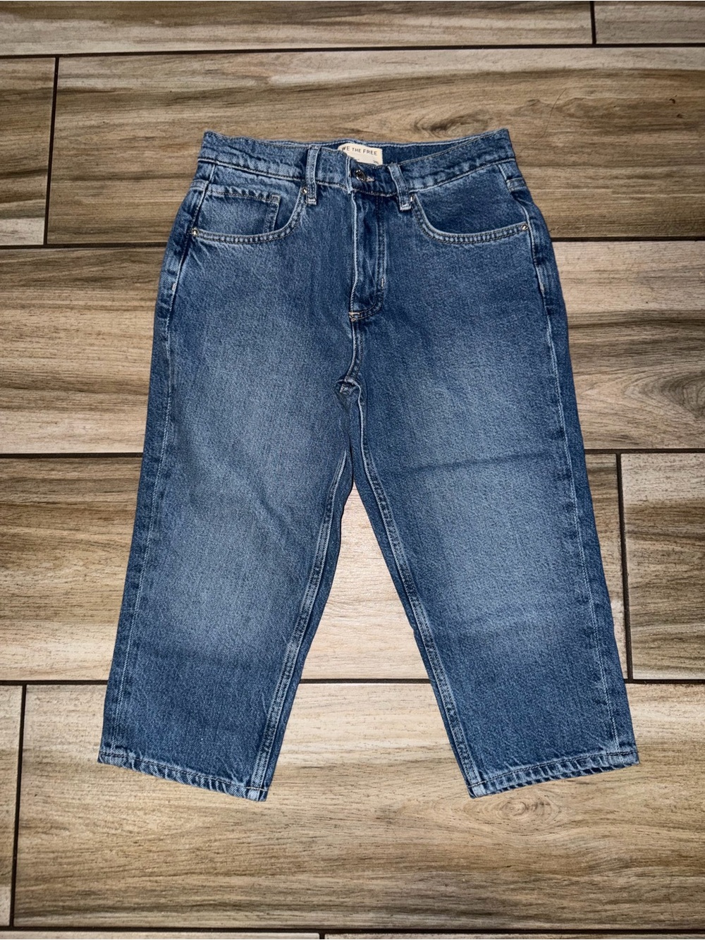 Free People We The Free Blue Denim Jeans Size 26